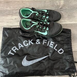 Nike Black and Mint Athletic Shoes
